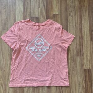 Dark peach color shirt lucky brand